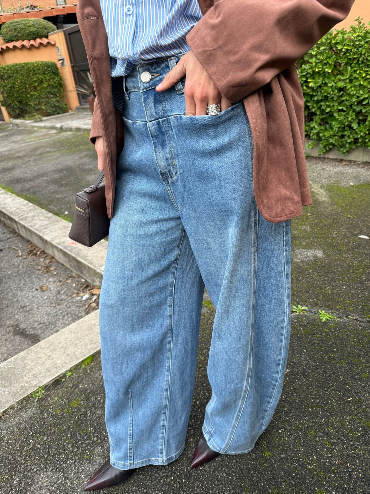 Jeans barrel leg