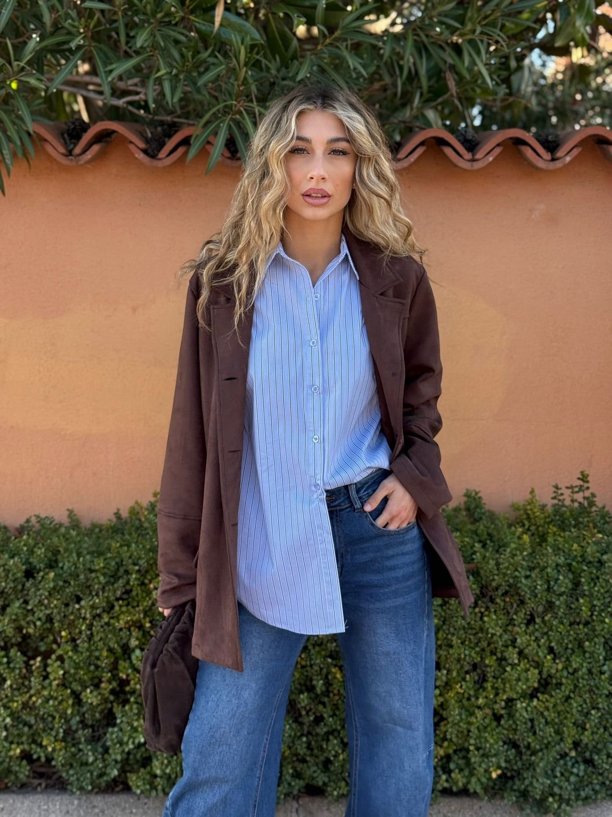 Giacca in suede