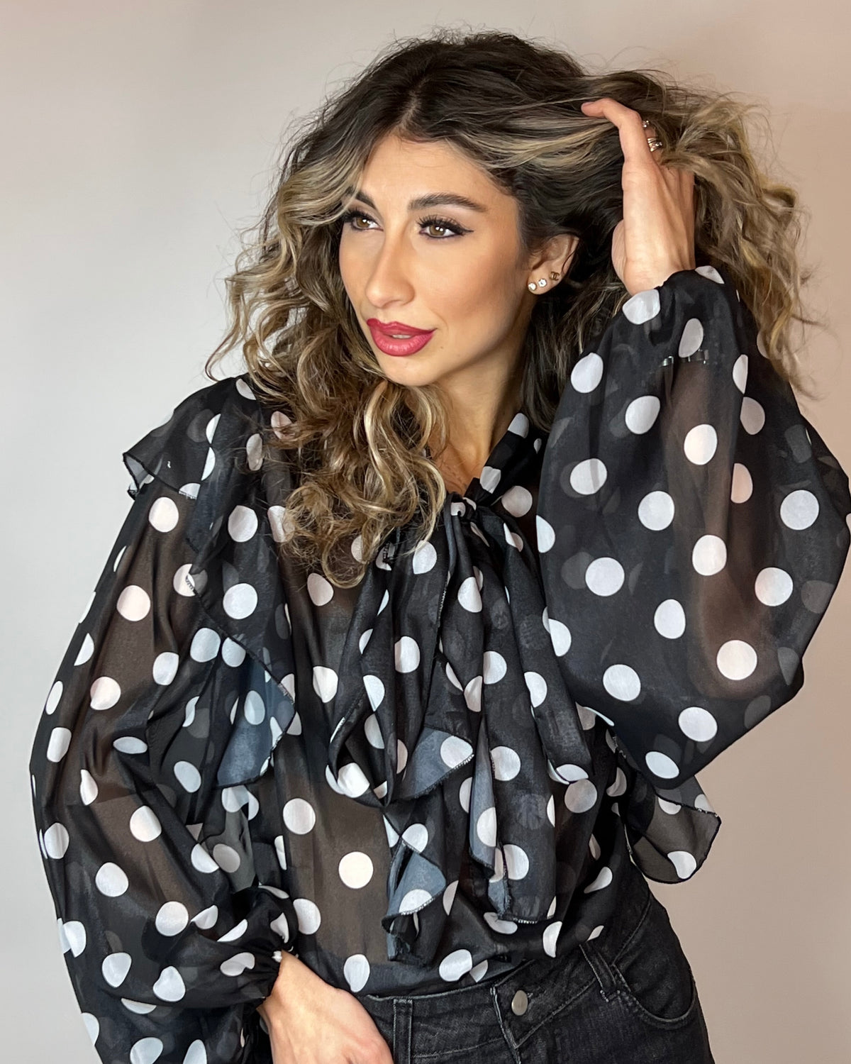 Blusa in chiffon