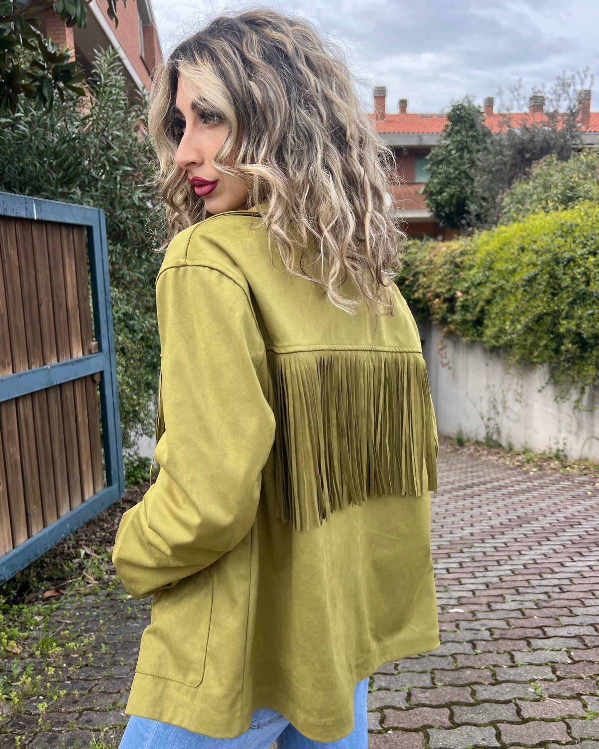 Giacca in eco renna