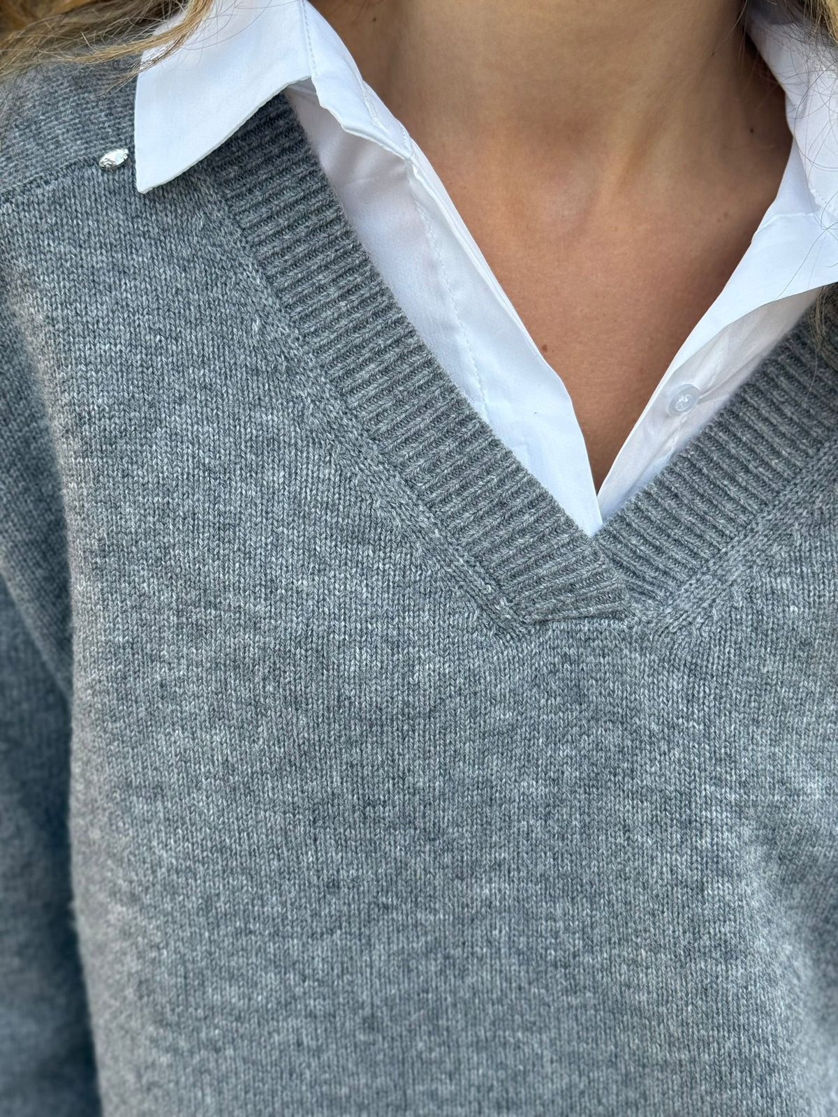 Maglia in blend di cachemire
