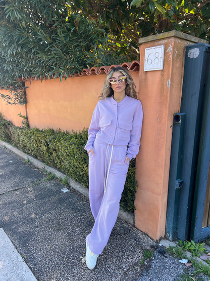 Tuta in cotone garzato