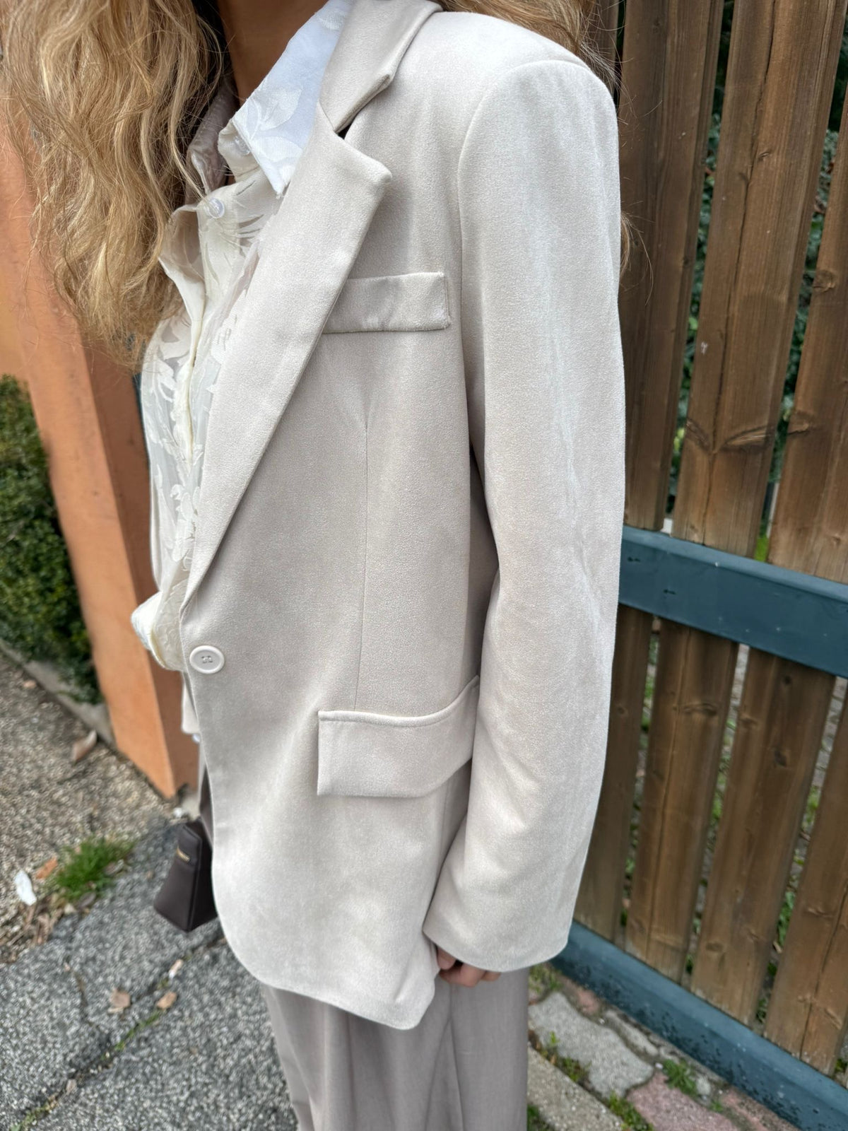 Giacca blazer suede