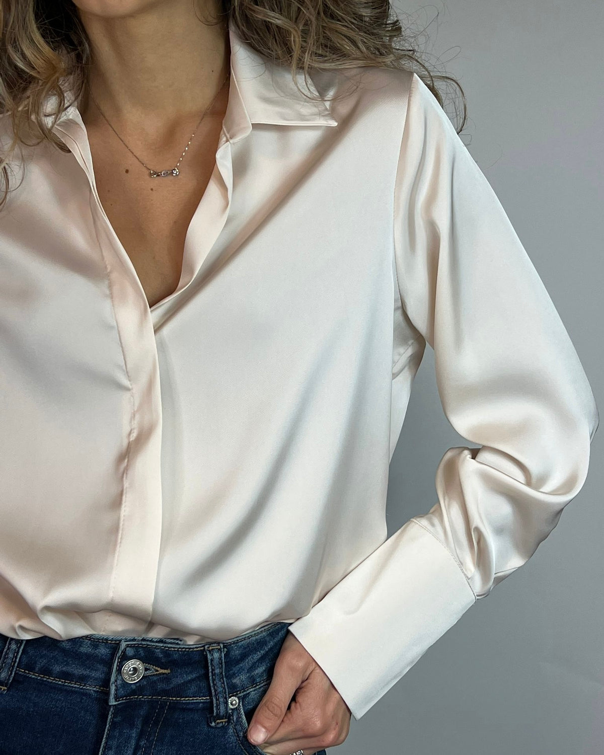 Camicia in raso