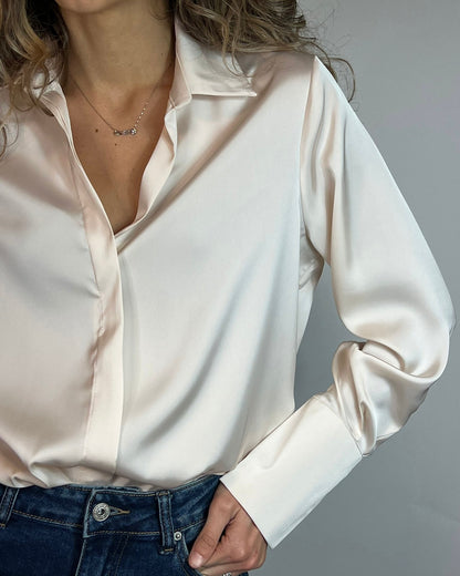 Camicia in raso
