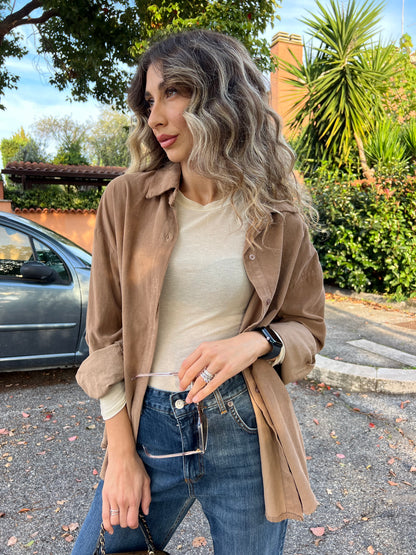 Maglia basic in misto cachemire