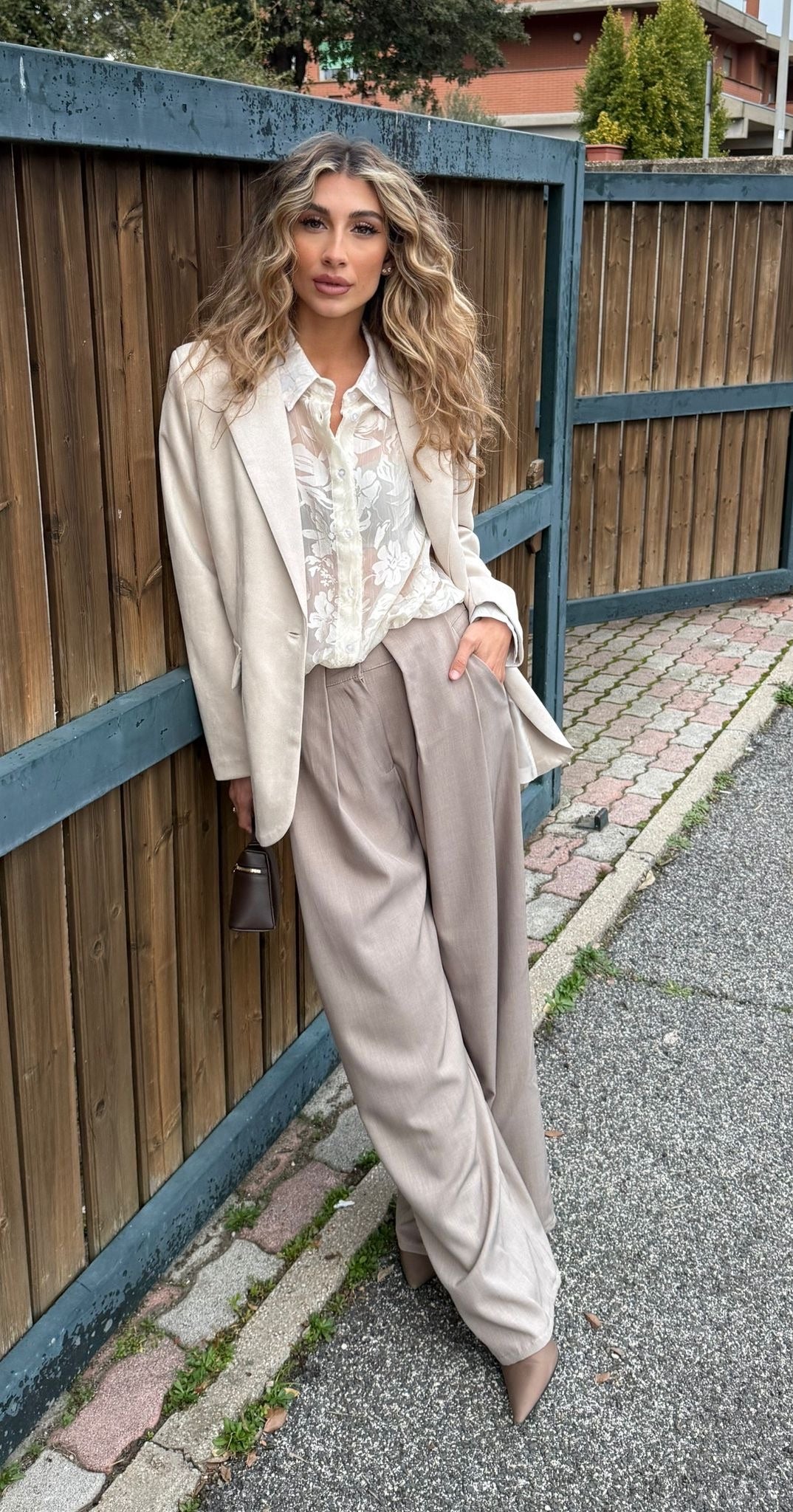 Giacca blazer suede