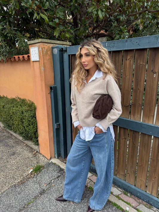 Jeans barrel leg