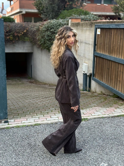 Giacca blazer con spalline