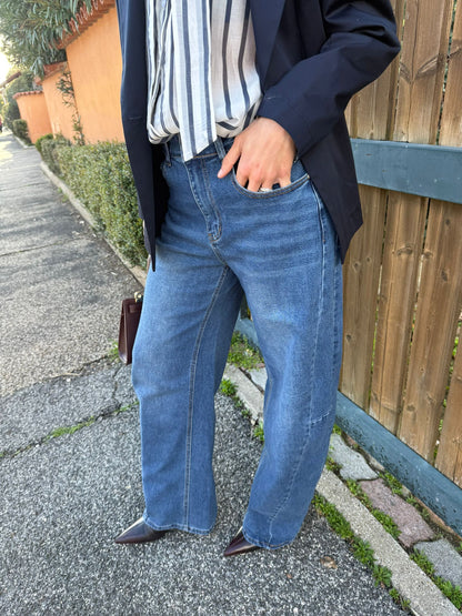 Jeans barrel leg