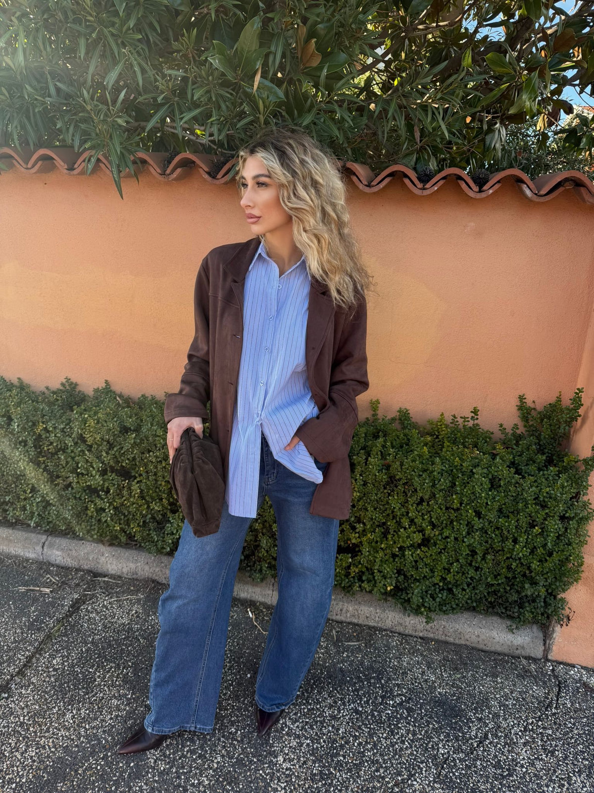 Giacca in suede