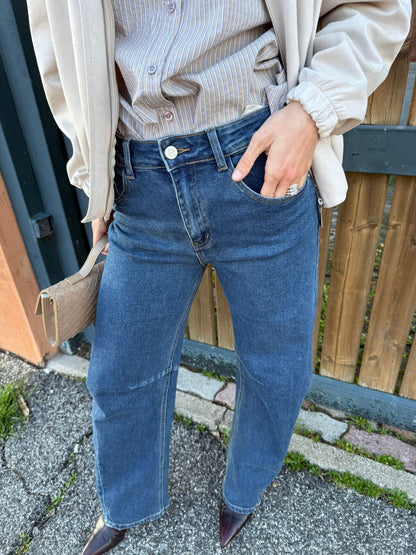 Jeans barrel leg