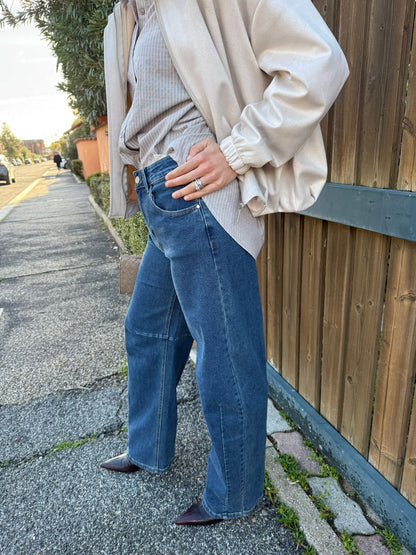 Jeans barrel leg