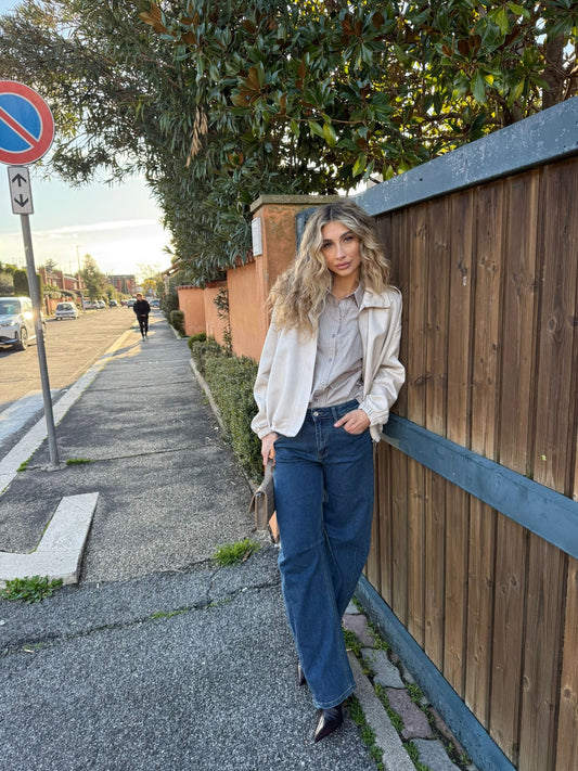 Jeans barrel leg