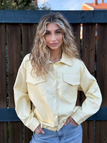 Giacca in eco pelle