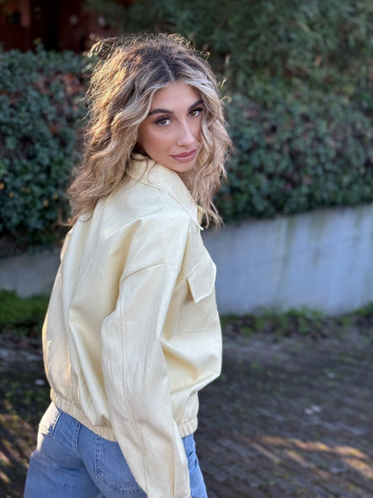 Giacca in eco pelle