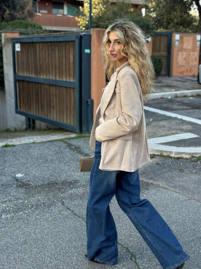 Giacca in suede
