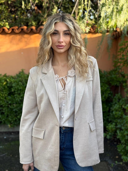 Giacca in suede