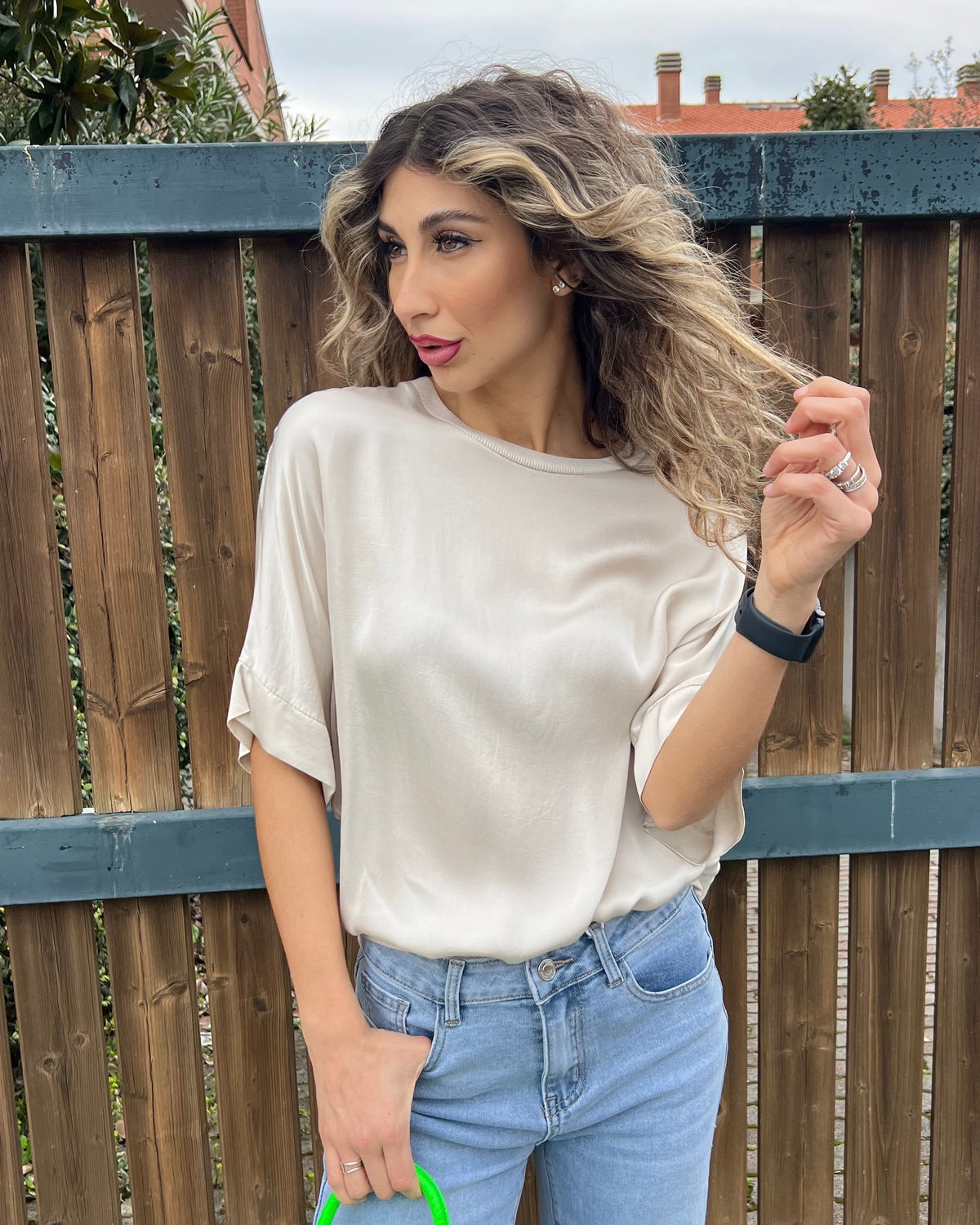 Blusa in raso