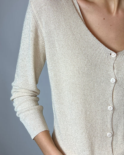 Giacchino in filo cotone lurex