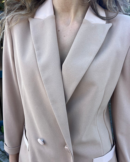 Completo giacca blazer e pantaloni palazzo