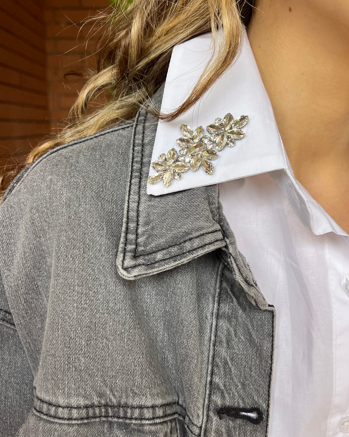 Giacca jeans tessuto coordinato