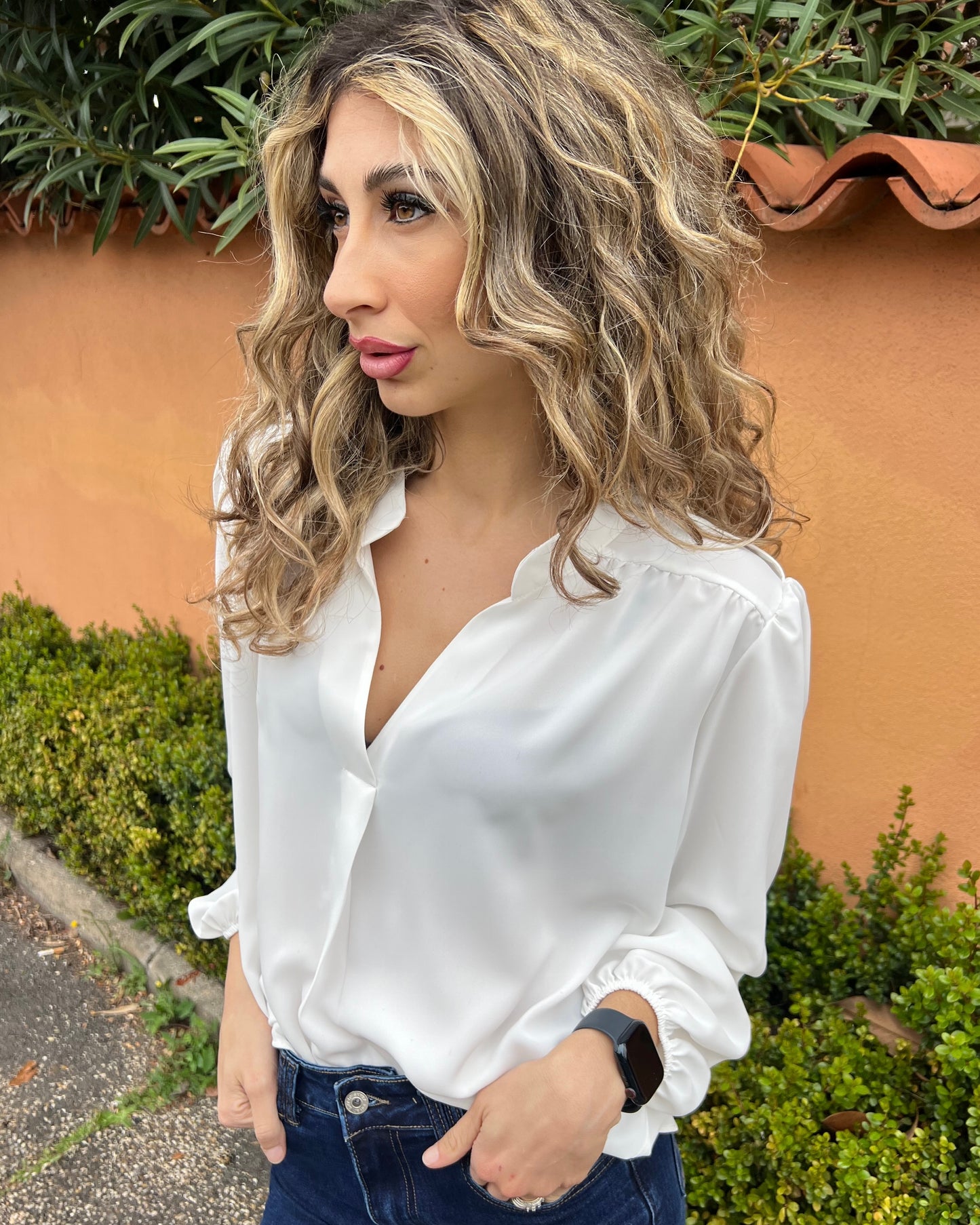 Blusa in chiffon
