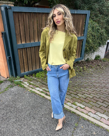 Giacca in eco renna