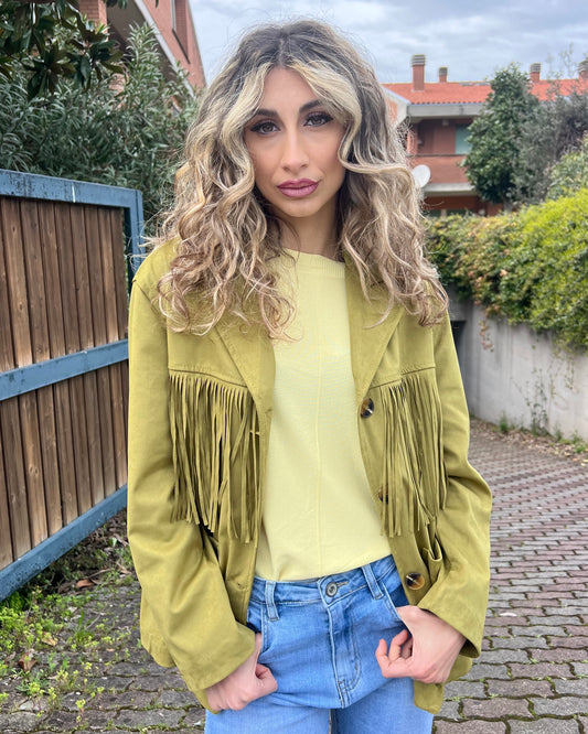 Giacca in eco renna