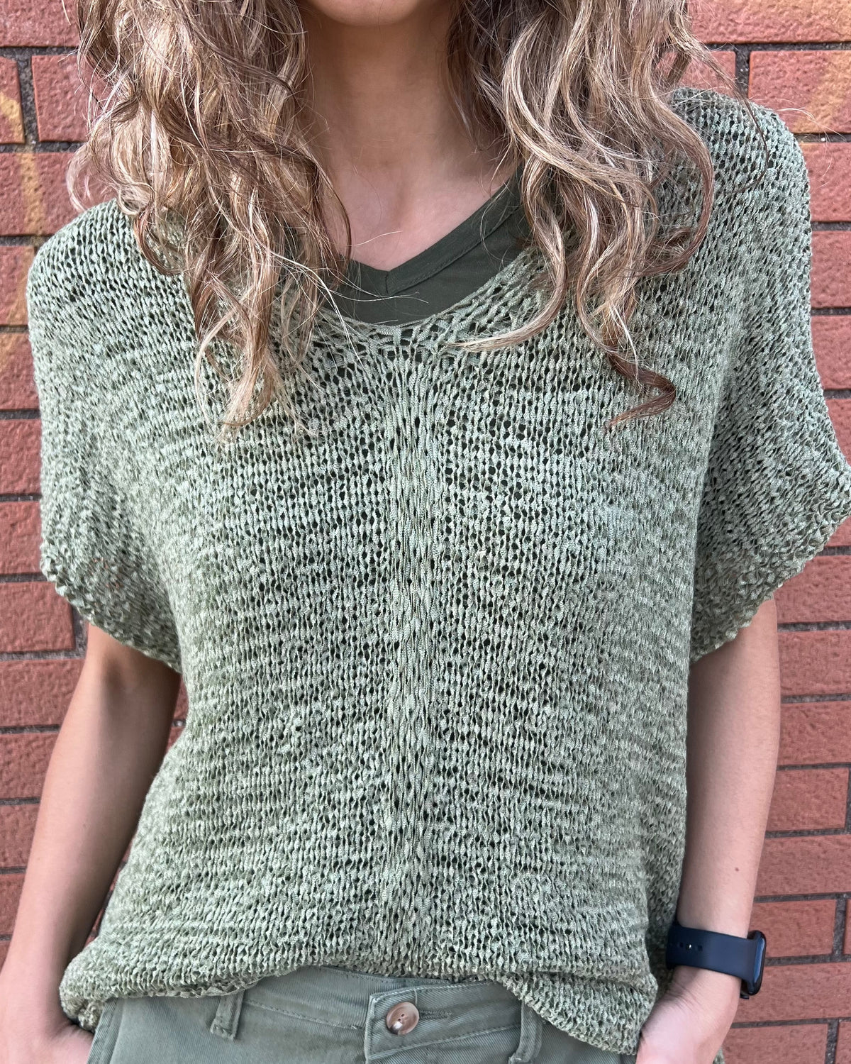 Maglia in filo a maglia larga