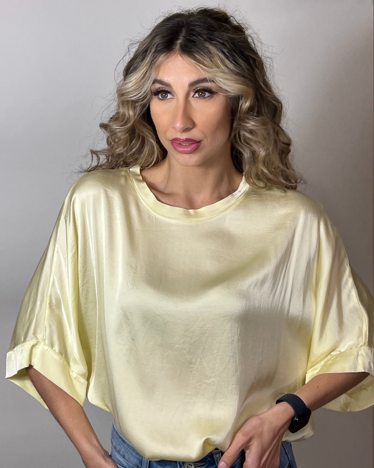 Blusa in raso