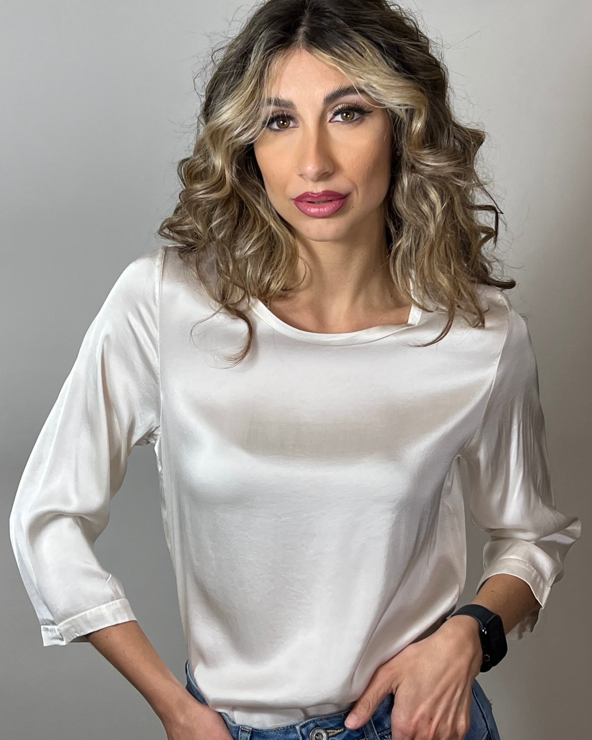 Blusa in raso
