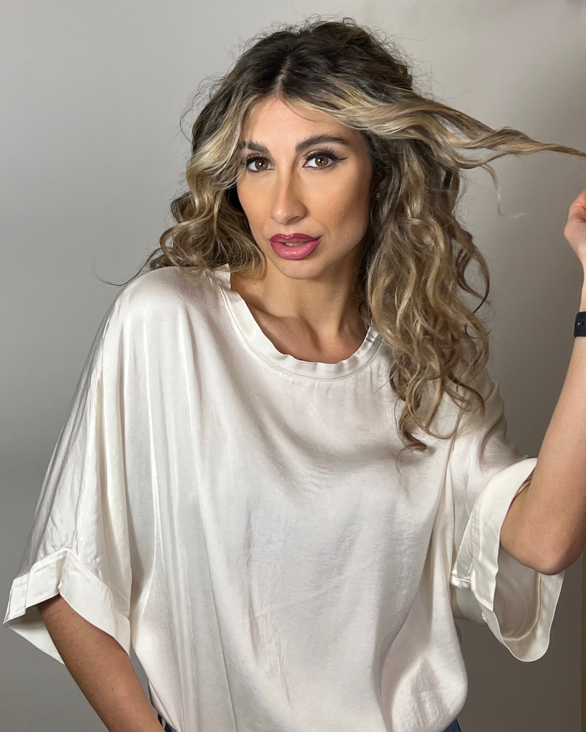 Blusa in raso