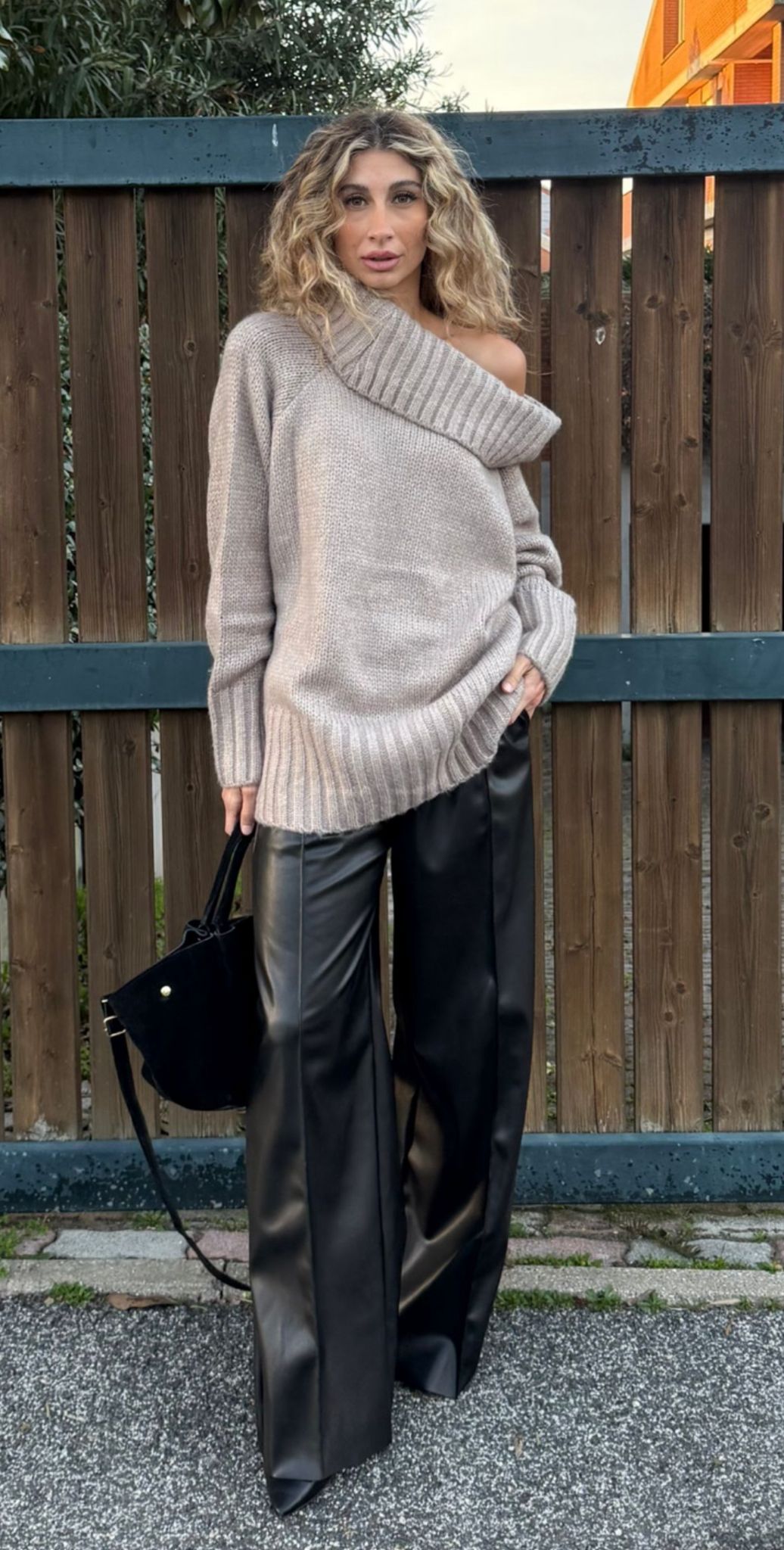 Pantalone eco pelle