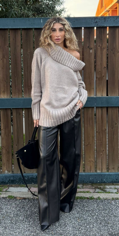 Pantalone eco pelle